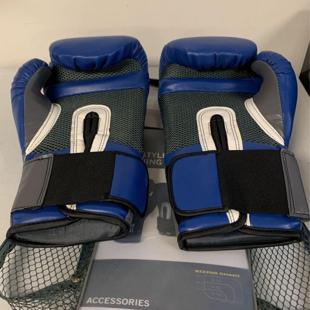 Everlast Pro Style Elite Training Gloves 16 oz - Blue - Picture 4 of 4